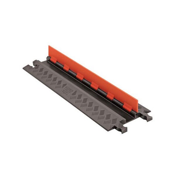 Checkers Cable Ramp, 1-1/4 in H, 3 ft L, 10-13/16 in W, 1 Channel, Urethane, Orange GD1X75-ST-O/B - main